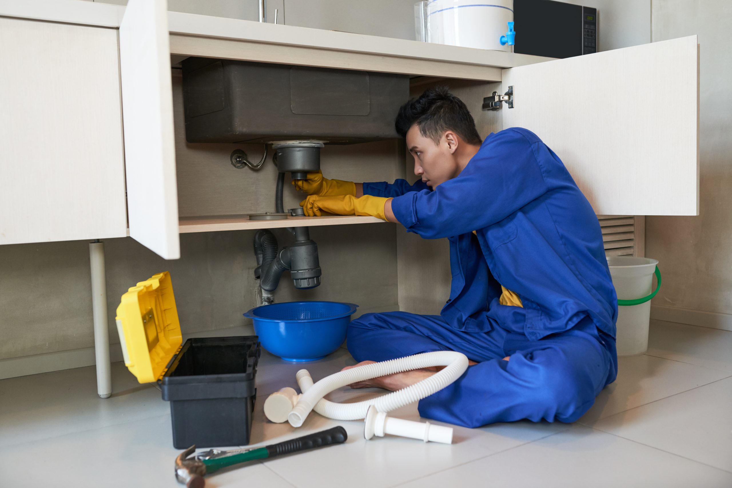 Sanitary & Plumbing checking drain