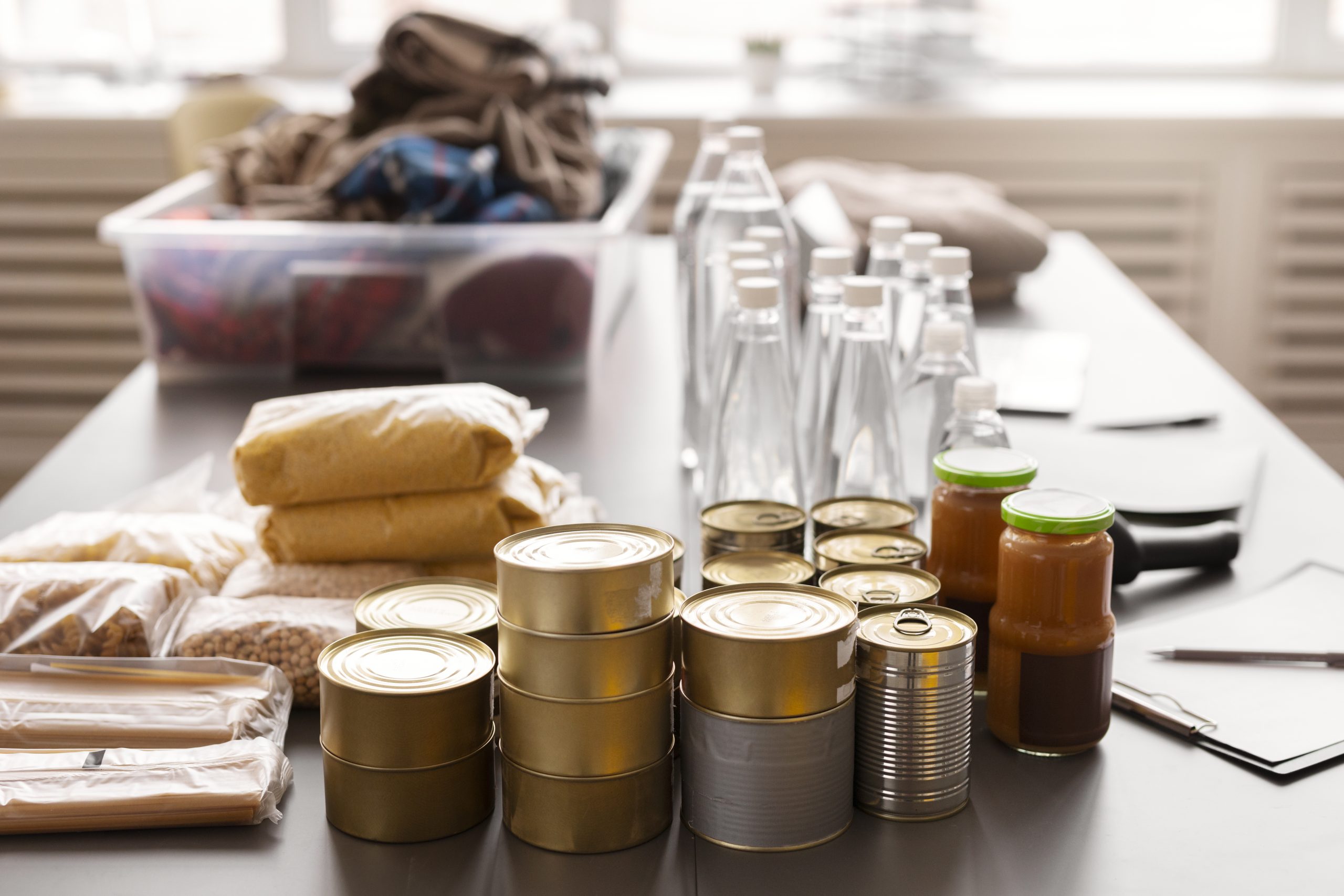 food clothes donations collected charity
